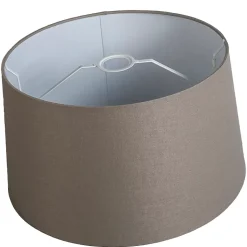Abatjour rond schuin linnen - D 450 mm - Taupe -