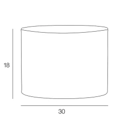 Abat-jour Shine gris pailleté Ø30cm Corep