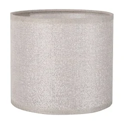 Abat-jour Shine gris pailleté Ø30cm Corep