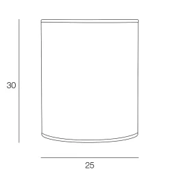 Abat-jour tube effet bois Ø25cm Corep