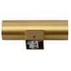 ALPINALUZ Applique Murale Dorée Lumière Double Haut/Bas, 2 Douilles GU10, Métallique, Ampoules Non Incluses