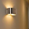 ALPINALUZ Applique Murale Intérieure Nickel Lumière Haut/Bas, Métallique, Douille G9