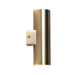 ALPINALUZ Applique Murale Bronze Vieilli Lumière Double Haut/Bas, 2 Douilles GU10, Métallique, Ampoules Non Incluses