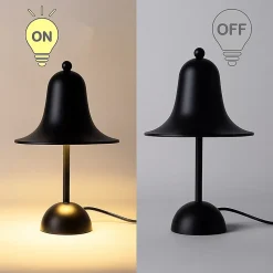 ALPINALUZ Lampe de Table en Métal Noir Mat 2xG9 Design Moderne et Élégant pour Chambre ou Bureau