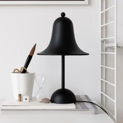 ALPINALUZ Lampe de Table en Métal Noir Mat 2xG9 Design Moderne et Élégant pour Chambre ou Bureau