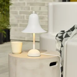 ALPINALUZ Lampe de Table en Métal Blanc Mat 2xG9 Design Moderne et Élégant pour Chambre ou Bureau