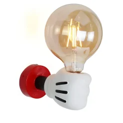 ALPINALUZ Lampe Murale Enfant E27 Design Amusant en Forme de Main Cartoon