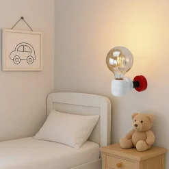 ALPINALUZ Lampe Murale Enfant E27 Design Amusant en Forme de Main Cartoon