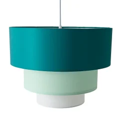 ALPINALUZ Suspension Textile à Trois Niveaux Vert, 38 cm x 30 cm, Douille E27