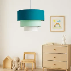 ALPINALUZ Suspension Textile à Trois Niveaux Vert, 38 cm x 30 cm, Douille E27