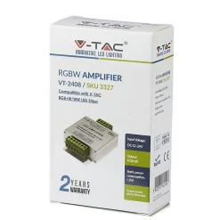 Amplificateur RGB LED - 4 canaux - 16A - Compatible V-TAC - DC 12/24V - Accessoire ruban LED
