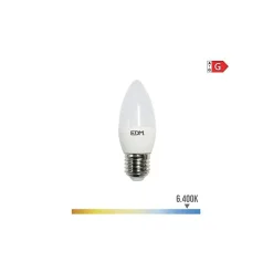Ampoule à bougie LED - EDM - E27 5W 400 lm 6400k - Lumière froide