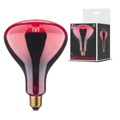Ampoule à incandescence Infrarouge E27 230V 110lm 250W 1000K gradable Rouge