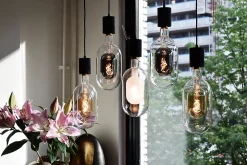 Ampoule à suspendre tube Sundsvall fusion or dimmable E27 Tube ⌀ 15cm 240lm 3W blanc chaud Calex