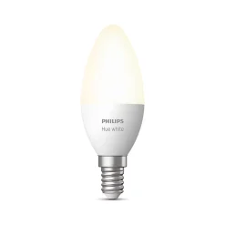 Ampoule connectée dimmable Bluetooth Philips Hue IP20 Flamme E14 470lm 5,5W blanc chaud