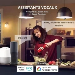 Ampoule connectée led e27 14w - wifi - rgbw