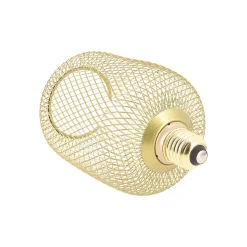 Ampoule Déco cage cylindre doré ⌀11cm E27 IP20 150lm 25W blanc chaud Xanlite