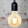 Ampoule déco filament LED ambrée 6W E27 - Elexity