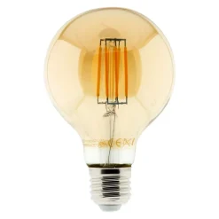 Ampoule déco filament LED ambrée 6W E27 - Elexity