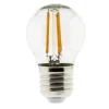 Ampoule déco filament LED sphérique 4W E27 470lm 2700K - Blanc chaud - Zenitech