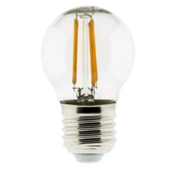 Ampoule déco filament LED sphérique 4W E27 470lm 2700K - Blanc chaud - Zenitech