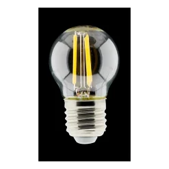 Ampoule déco filament LED sphérique 4W E27 470lm 2700K - Blanc chaud - Zenitech