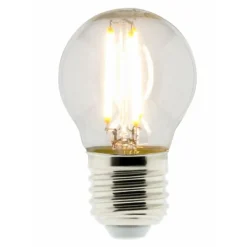 Ampoule déco filament LED sphérique 4W E27 470lm 2700K - Blanc chaud - Zenitech