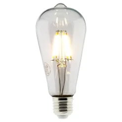 Ampoule déco filament LED ST64 4W E27 400lm 2700K - Blanc chaud - Zenitech