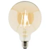 Ampoule déco filament LED ambrée 7W E27 720lm 2500K - Globe - Elexity