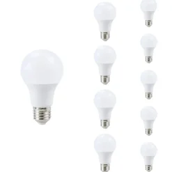 Ampoule E27 LED 8.5W A60 (Pack de 10) - Blanc Chaud 2300K - 3500K - SILAMP