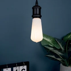 Ampoule Filament LED déco verre opaque Edison, culot E27, 1055 Lumens, conso. 10W (equivalence 75W), Blanc chaud