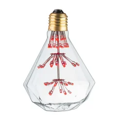 Ampoule Lampe E27 LED Déco DIAMANT ROUGE