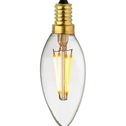 Ampoule Lampe E14 LED Filament droits 4W classique verre clair