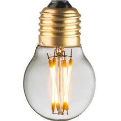 Ampoule Lampe E27 LED Filaments droits 4W classique verre clair