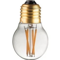 Ampoule Lampe E27 LED Filaments droits 4W classique verre clair