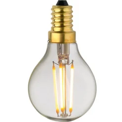 Ampoule Lampe E14 LED Filament droits 4W classique verre clair