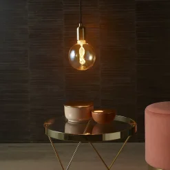 Ampoule LED à filament ADN globe E27 110lm 3,5W blanc chaud ⌀12,5 x H.16,4 cm ambrée