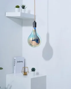 Ampoule LED à filament boucle E27 40lm 4W blanc chaud ⌀16,5cm bleu