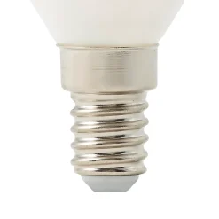 Ampoule LED à filament flamme verre laiteux E14 470lm 3.4W = 40W Ø3.5cm Diall blanc chaud