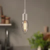 Ampoule LED à filament flamme opaque E14 250lm 1.8W = 25W Ø3.5cm Diall blanc chaud