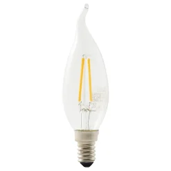 Ampoule LED à filament flamme opaque E14 250lm 1.8W = 25W Ø3.5cm Diall blanc chaud