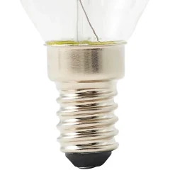 Ampoule LED à filament flamme transparent E14 470lm 3.4W = 40W Ø3.5cm Diall blanc chaud