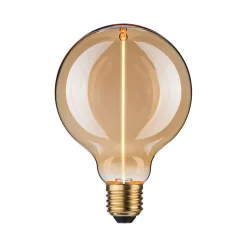 Ampoule LED à filament Floating Shine forme globe E27 140lm 2,8W ⌀9,5cm blanc extra chaud, doré Paulmann