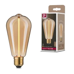 Ampoule LED à filament Floating Shine E27 140lm 2,8W ⌀6,4cm blanc extra chaud, doré Paulmann