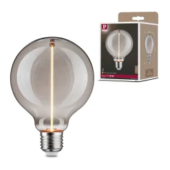 Ampoule LED à filament Floating Shine forme globe E27 90lm 2,8W ⌀9,5cm blanc extra chaud, fumé Paulmann