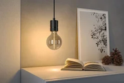 Ampoule LED à filament Floating Shine forme globe E27 90lm 2,8W ⌀9,5cm blanc extra chaud, fumé Paulmann