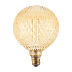 Ampoule LED à filament linéaire globe E27 120lm 3,5W blanc chaud ⌀13,2 cm ambrée
