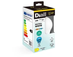 Ampoule LED à filament mini globe E27 470lm 3.4W = 40W Ø4.5cm IPX4 Diall blanc neutre