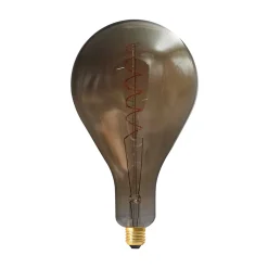 Ampoule LED à filament spirale spéciale E27 240lm 6W blanc chaud ⌀16,8 cm smokey