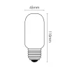 Ampoule LED à filament spirale tube E27 270lm 4W blanc chaud ⌀4,8 cm ambrée